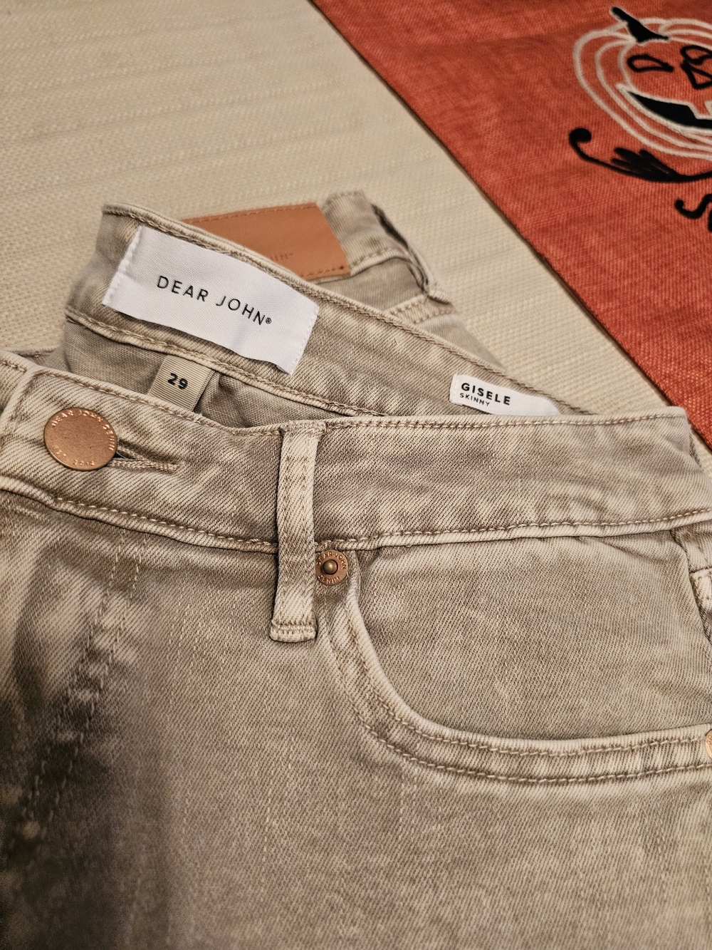 Dear John Gisele Skinny Jeans in Light Taupe